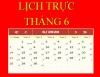 Lịch trực tháng 6