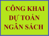 CÔNG KHAI GIẢM DỰ TOÁN CHI NGÂN SÁCH NHÀ NƯỚC